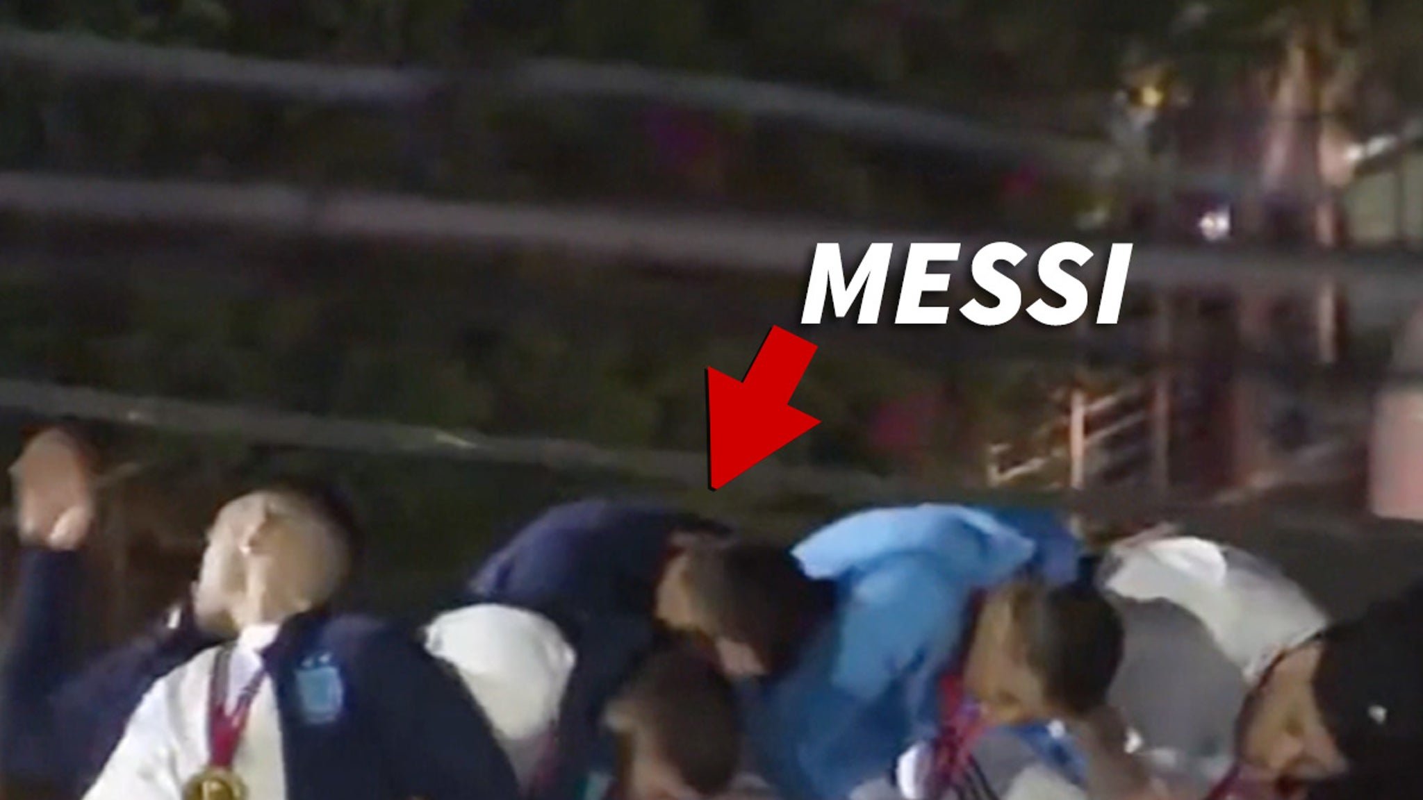 Lionel Messi Nearly Knocked Off Bus At W.C. Parade ... Star Narrowly Avoids Disaster