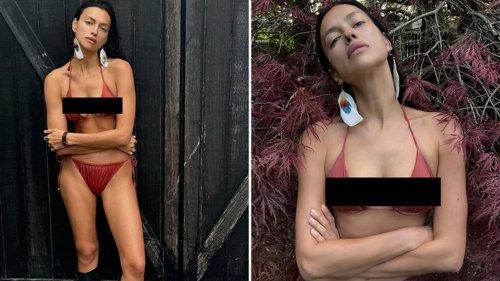 Irina Shayk ... Nothin' But My Red-Hot Bikini N' Boots!