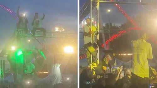 Travis Scott Stops Concert and Orders Fans to Stop Dangling from Truss