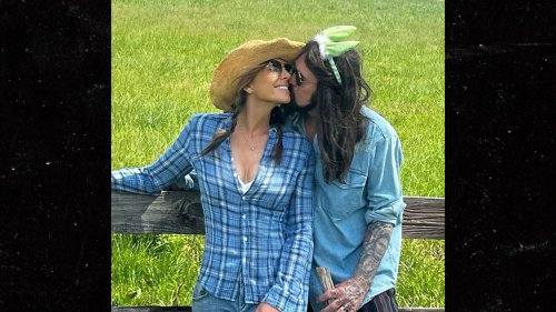 Elizabeth Hurley & Billy Ray Cyrus Cuddled Up in Easter Post ... Debuting New Romance???