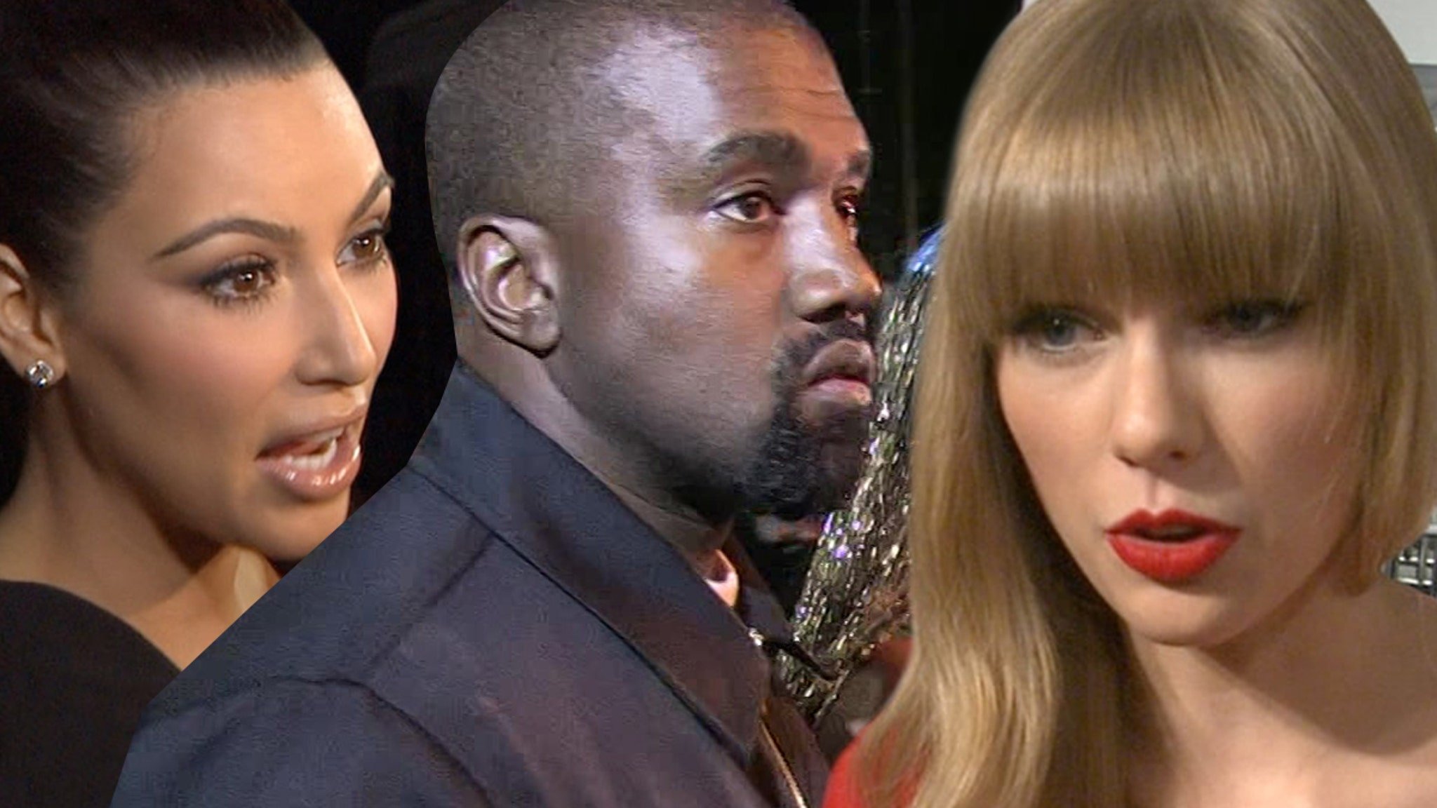Kim Kardashian West Fires Back at Taylor Swift ... You're Lying About Old Kanye Vid!!!