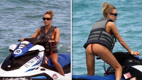 Alex Cooper Jet Skiing in Miami