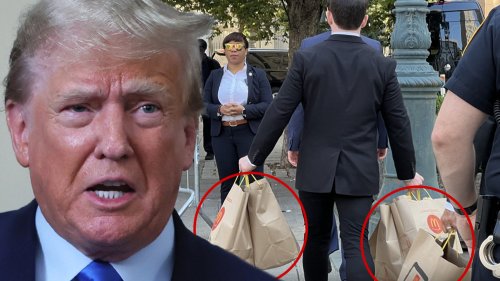 Donald Trump Yuge McDonald's Delivery To Court