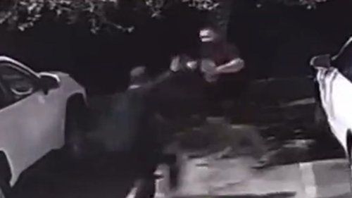 Wild Knife Attack Ex-MMA Fighter Body Slams Assailant In Miami ... Caught On Video!!!!
