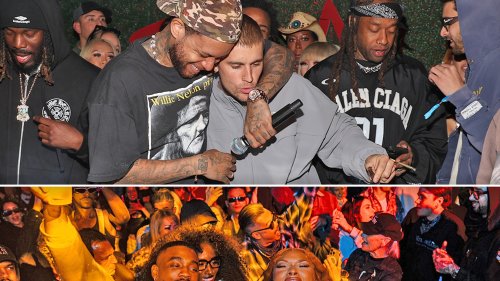 Justin Bieber Enjoys Himself at Friday Nights in the Desert Event ... Apparently Performed