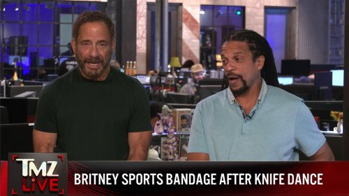 Britney Spears Bandaged Up After Playing with Knives | TMZ Live