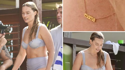Margot Robbie & Tom Ackerley Soak Up the Sun Beachside