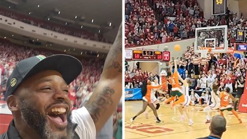Ex-NFL Star Reggie Wayne Loses His Mind Watching Miami ... Alma Mater Upsets Indiana!!!