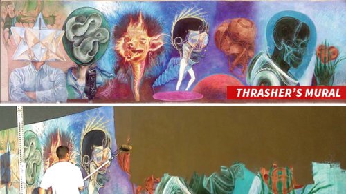 Street Artist Thrasher Sues Over Classic L.A. Mural You Trashed My Art for a Drunk!
