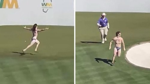 Streaker Runs On Hole 16 At PGA Waste Management Tournament | Flipboard