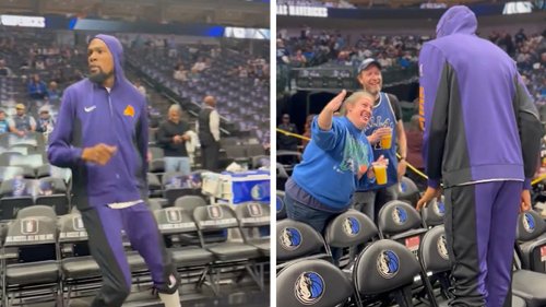 Kevin Durant Confronts Fan Who Called Him a 'Bitch'
