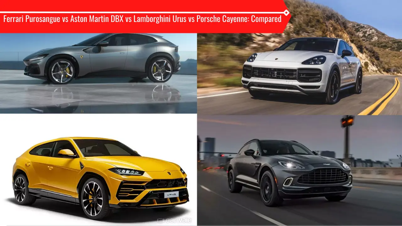 Ferrari Purosangue vs Aston Martin DBX vs Lamborghini Urus vs Porsche  Cayenne: Which one sounds faster on paper? | Flipboard