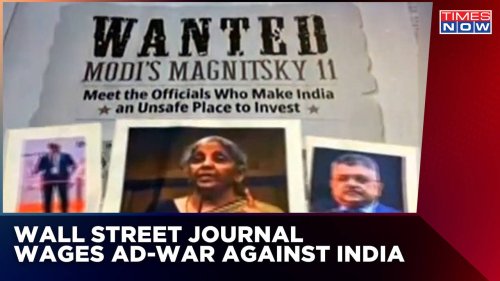 US Newspaper Wall Street Journal Publishes 'Anti India' Advertisement Calling It Unsafe For Investors