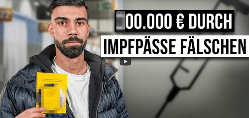 Geimpfter Impfpass-Fälscher packt aus: „100.000 Euro verdient“
