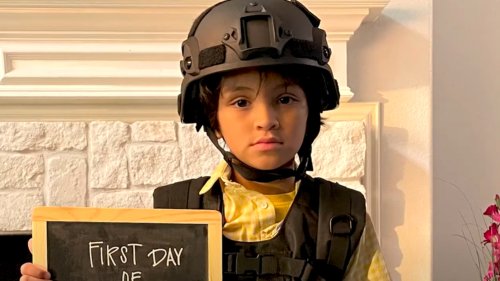 Texas Child Wears Body Armor in Back to School Ad From Mothers Against Greg Abbott Group