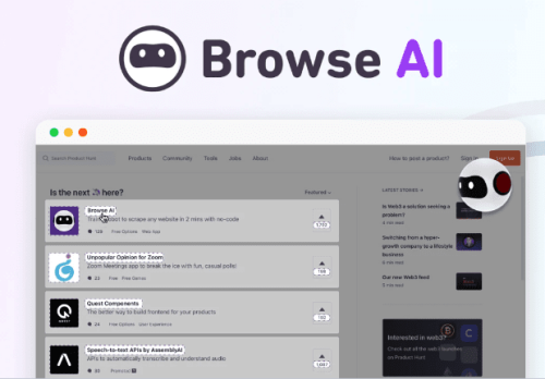 Scraping dei siti web con Browse AI in lifetime