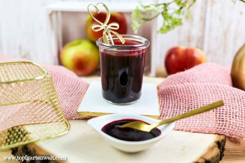 Apfel-Holunder-Marmelade | Konfitüre mit Holunderbeeren!