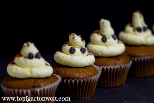 Verstaubte Geister-Cupcakes für Halloween! - Topfgartenwelt