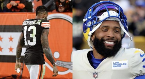 Odell Beckham Jr. Paid An Artist To Create Painting Of Rams WR Saving Himself From Cleveland Browns (PIC)