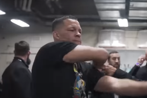 Nate Diaz Slaps Full Send Nelk Boy Reporter In The Face Backstage At UFC 276 (VIDEO)