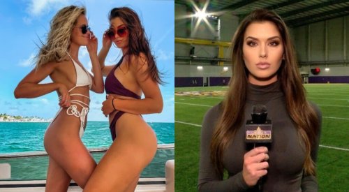 NFL Fans Are Drooling Over NFL Reporter Aileen Hnatiuk After She Stole The Show At LSU’s Pro Day (PIC)