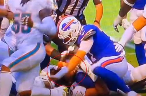 Josh Allen Ripped Helmet Off Miami Dolphins DT Christian Wilkins After He Allegedly Grabbed His Privates (VIDEO)