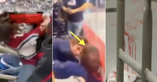 Horrifying Fight At NHL Game Leaves On Fan Bleeding Heavily From Head, 2 Fans Arrested For Assault (VIDEOS)