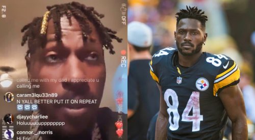 Antonio Brown Blames Former NFL Player For Giving Him CTE While Wearing Illegal Helmet & Contributing To His Odd Behavior (VIDEO)