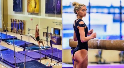 Olivia Dunne Gives Her Bedazzled Lsu Leotard A Moment In The Spotlight