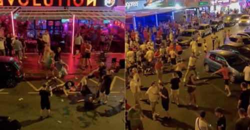 Massive Royal Rumble Between England & Wales Fans On The Streets Had Fists And Chairs Flying Everywhere (VIDEO)