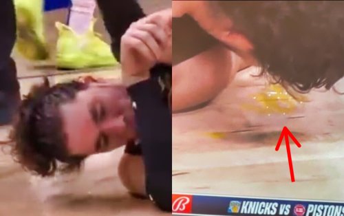 NBA Fans Are Worried After Cavs’ Cedi Osman Spotted Bleeding Yellow Blood On Floor (VIDEO + TWEETS)