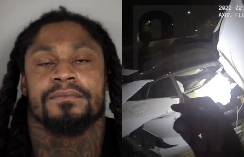 Released Footage Shows Marshawn Lynch Crashed His Lamborghini In Vegas Six Months Before Dui 
