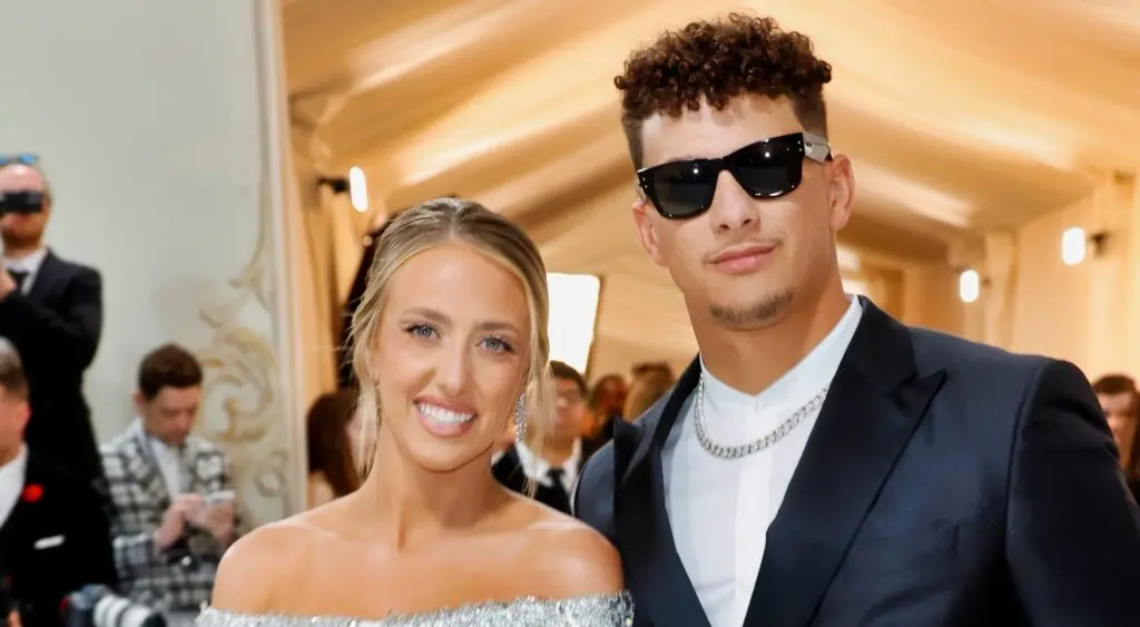 Brittany Mahomes Wears Sparkly See-Through Shirt During Vegas Trip