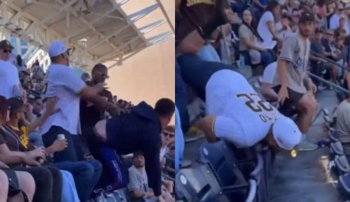 Padres Fan Brawls With An Entire Row of Fellow Fans & Wins Every Fight (VIDEO)