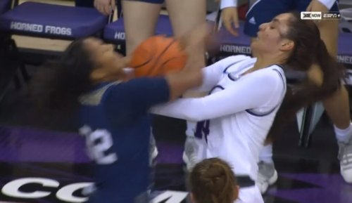 Punches Thrown As Eight Players Ejected During Wild TCU – George Washington Women’s Basketball Game (VIDEO)