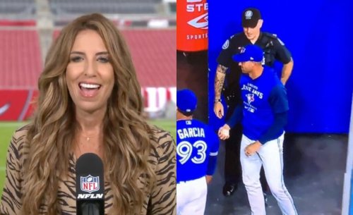 NFL Reporter Sara Walsh Asked For A Divorce After Her Husband Gave Away Aaron Judge’s 61st Home Run Ball While She Was Battling Hurricane Ian In Florida (TWEETS)