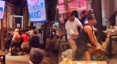 Two Men Punch A Woman During Wild Cowboys vs. 49ers Fan Fight & All Hell Breaks Loose (VIDEO)