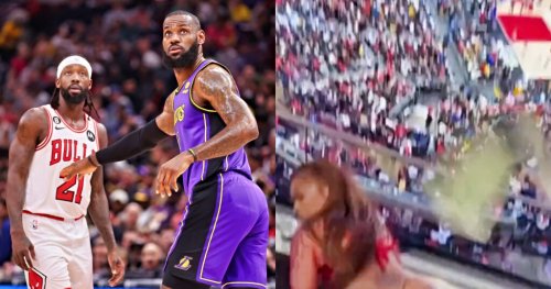 Fans Were Making It Rain On A Twerking Stripper Inside Luxury Suite During Lakers-Bulls Game (VIDEO)