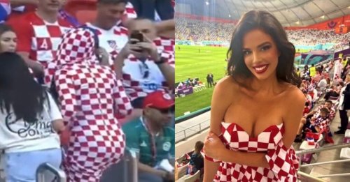 Horny Soccer Commentator Caught Making Creepy Comments Towards Sexy Female Croatia Fan At World Cup (VIDEO)