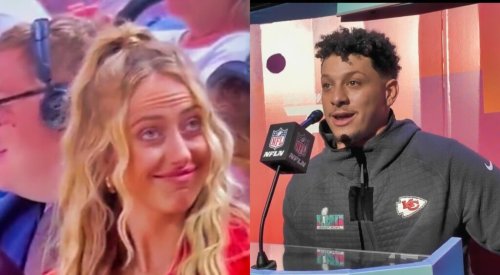 Patrick Mahomes Is Definitely In Trouble With His Wife For A Comment He Made At Super Bowl Media Night (VIDEO)