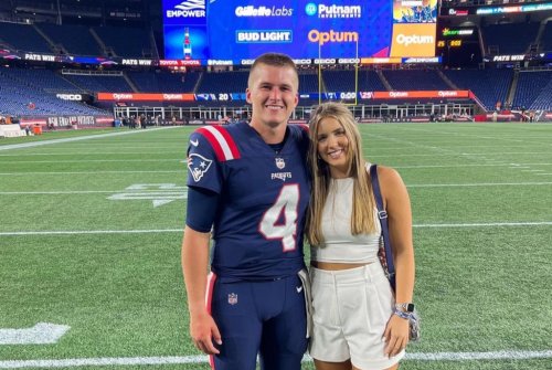 Girlfriend Of Patriots QB Bailey Zappe Going Crazy Over Him Being Placed In Game (PIC)