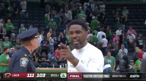 Heat's Udonis Haslem Had Words For Draymond Green Following Game 6 Win Over Celtics (VIDEO)