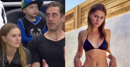 Social Media Thinks Aaron Rodgers Has A New Girlfriend After Being Spotted Courtside At Bucks Game With Another Woman (PICS + TWEETS)