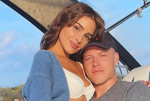 Christian McCaffrey’s Supermodel Girlfriend Poses Braless In The Streets (PICS)