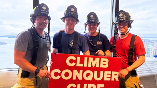 Park City firefighters climb for a cause, place 2nd in cancer fundraiser