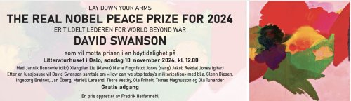 David Swanson is first to receive The Real Nobel Peace Prize for 2024 - The Transnational
