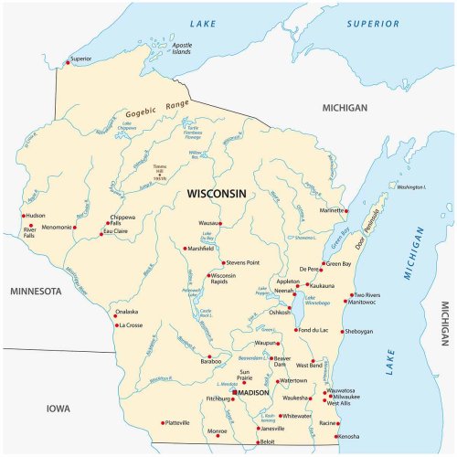 20 Cities in Wisconsin