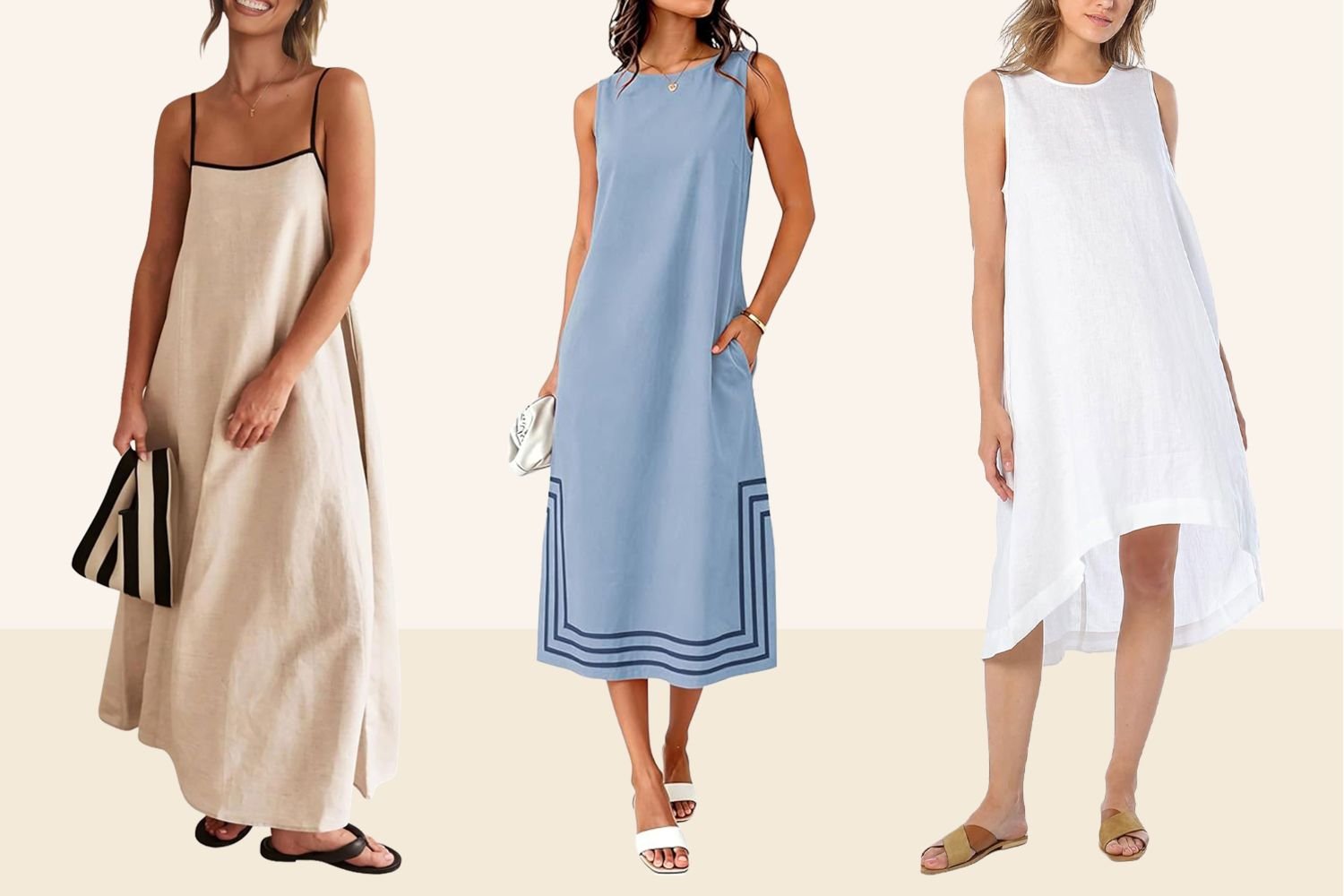 Heading Somewhere Hot? These 12 Linen Dresses Will Keep You Cool All Trip Long—From $28 at Amazon