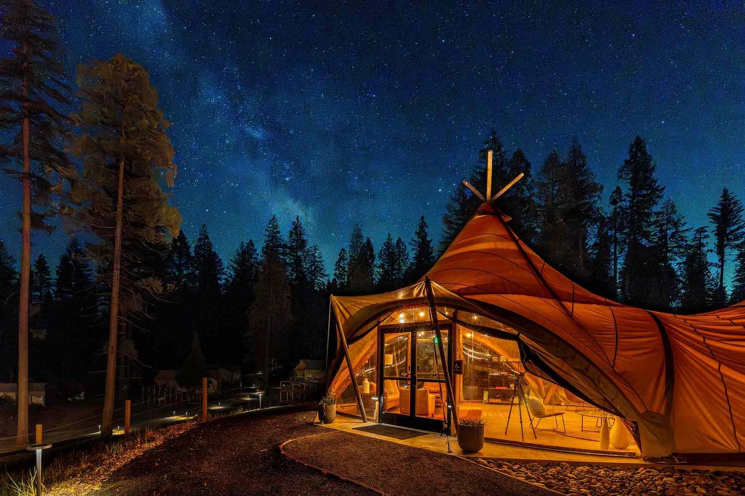 California’s Newest Glamping Resort Makes It Easier Than Ever to See an Iconic National Park—Plus, They Offer Nightly S’