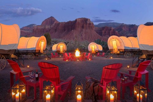13 Best Places to Go Glamping in Utah — From Yurts to Covered Wagons